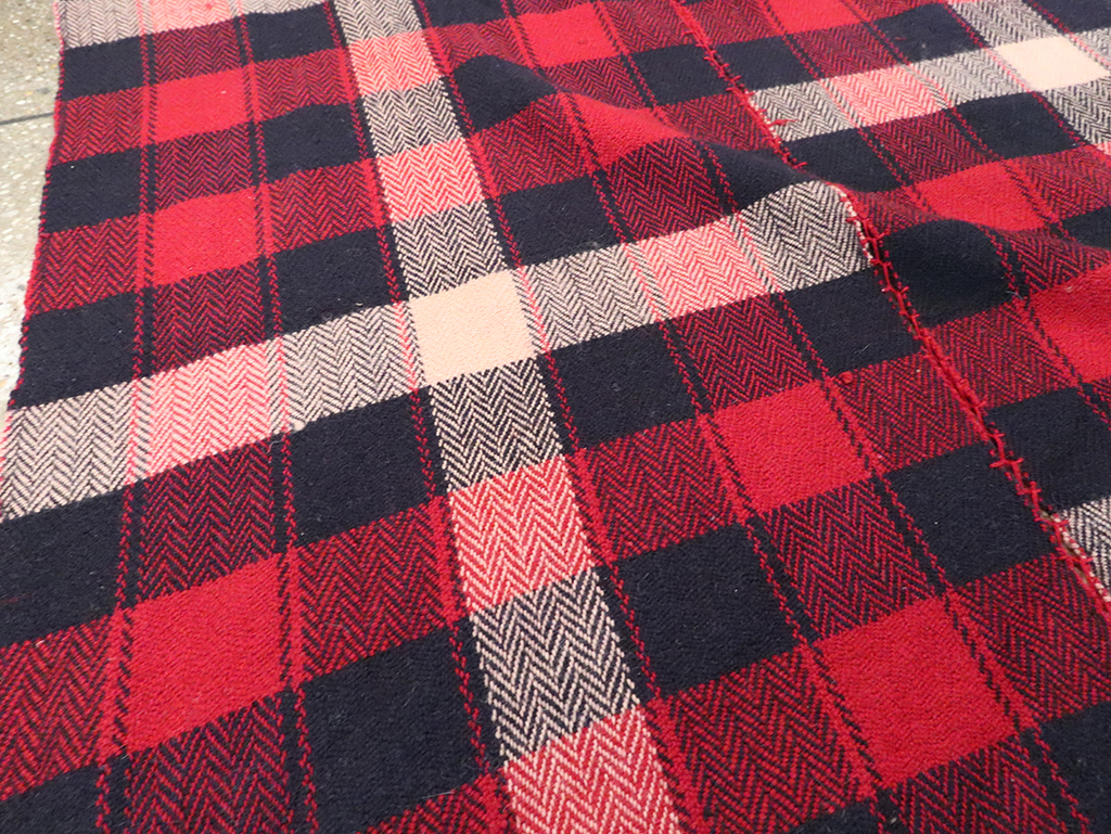 Vintage Persian Plaid Textile, No.29030 - Staging