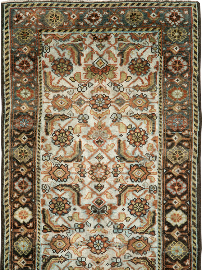 Antique Persian Mahal Runner, No.29040 - Staging
