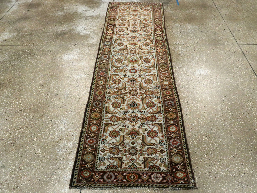 Antique Persian Mahal Runner, No.29040 - Staging