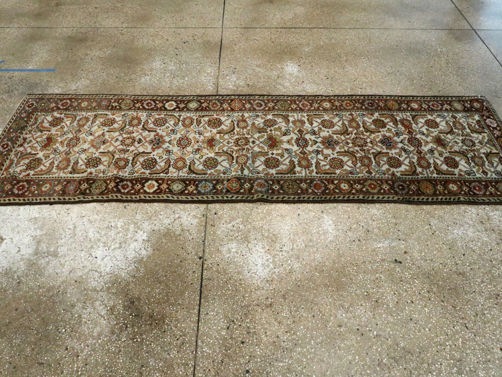 Antique Persian Mahal Runner, No.29040 - Staging