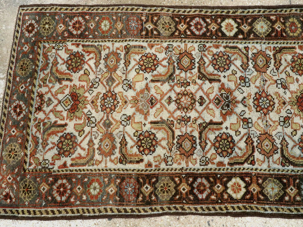 Antique Persian Mahal Runner, No.29040 - Staging