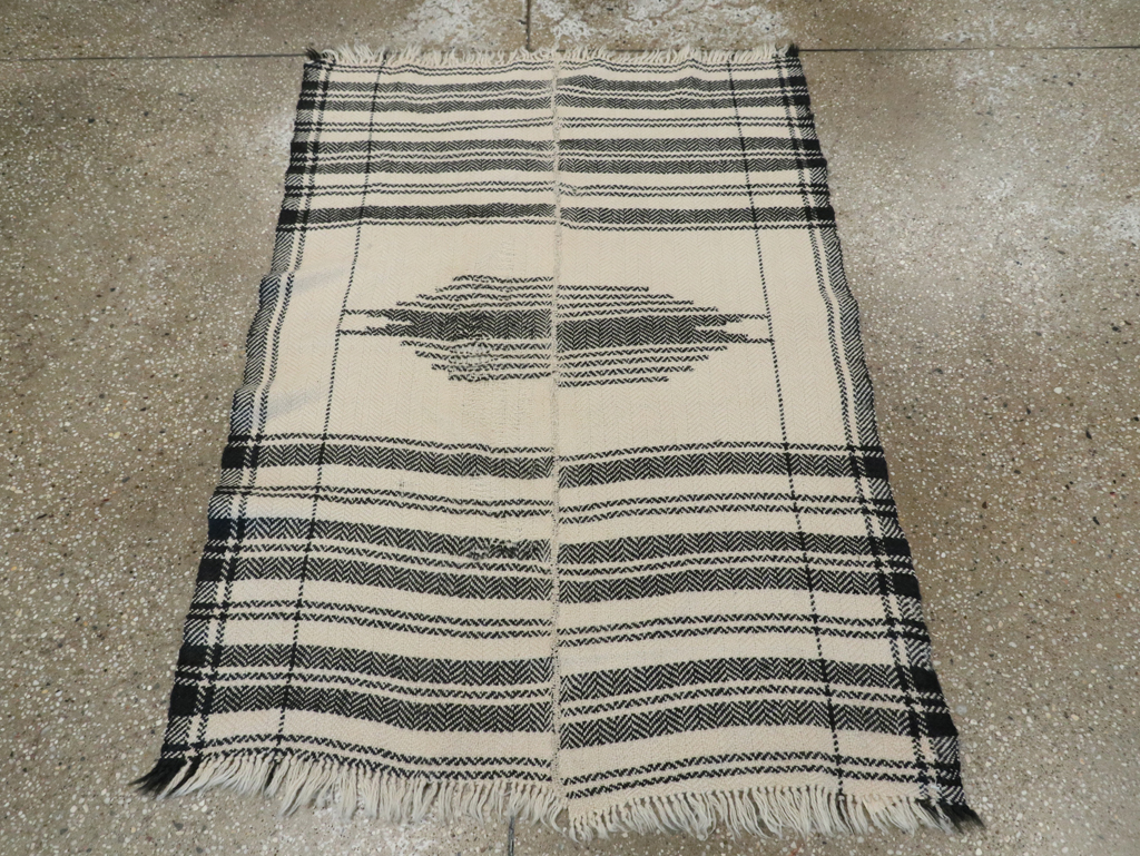 Vintage Persian Textile Flatweave, No.29041 - Staging