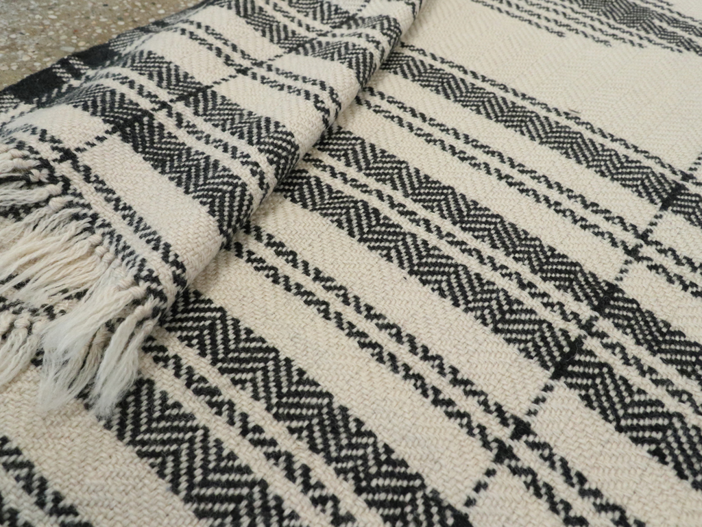 Vintage Persian Textile Flatweave, No.29041 - Staging