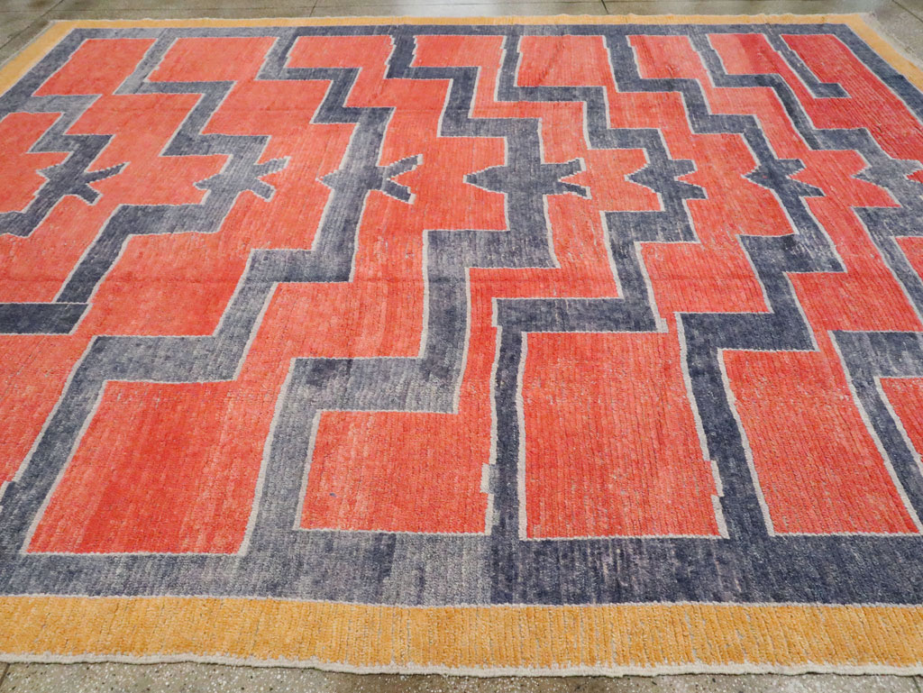 Modern Turkish Tulu Large Room Size Carpet, No.29048 - Staging