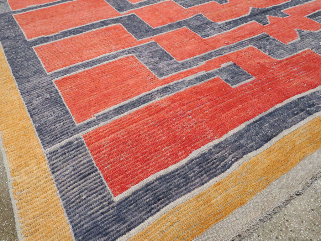 Modern Turkish Tulu Large Room Size Carpet, No.29048 - Staging