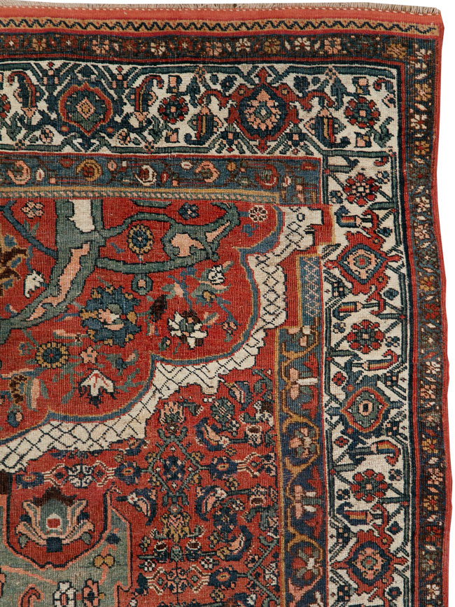 Antique Wagireh Bidjar Rug, No.29050 - Staging