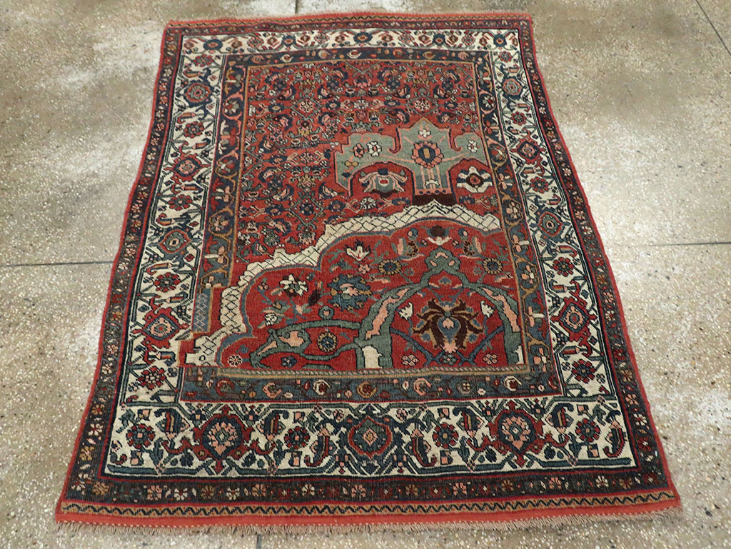 Antique Wagireh Bidjar Rug, No.29050 - Staging