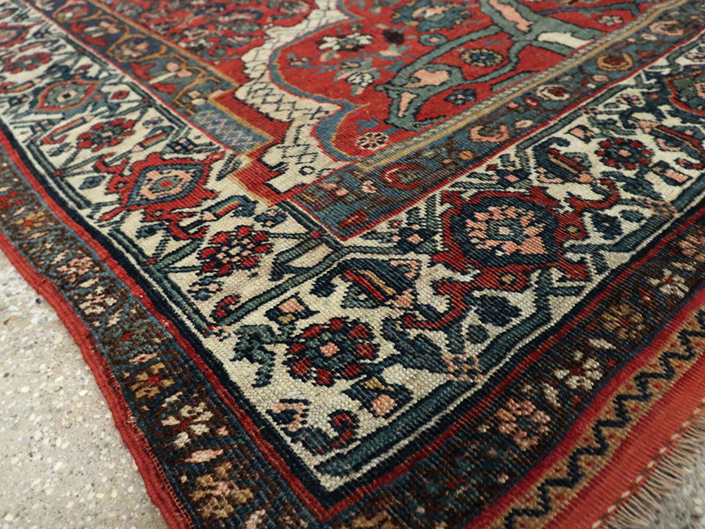 Antique Wagireh Bidjar Rug, No.29050 - Staging