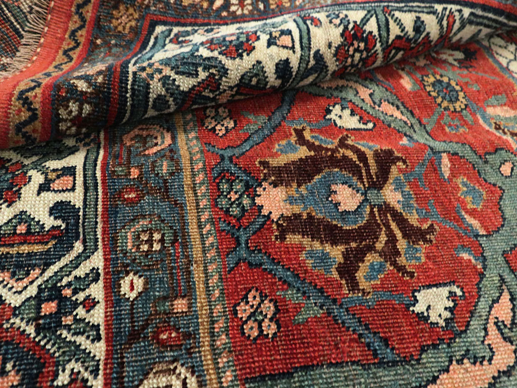Antique Wagireh Bidjar Rug, No.29050 - Staging