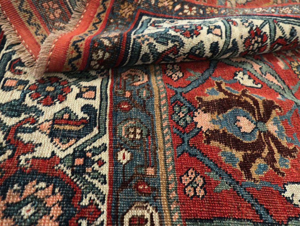 Antique Wagireh Bidjar Rug, No.29050 - Staging