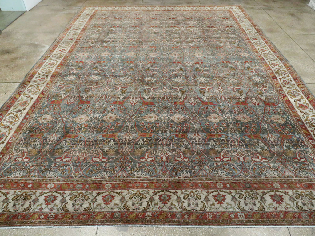 Antique Persian Bidjar Large Carpet, No.29051 - Staging