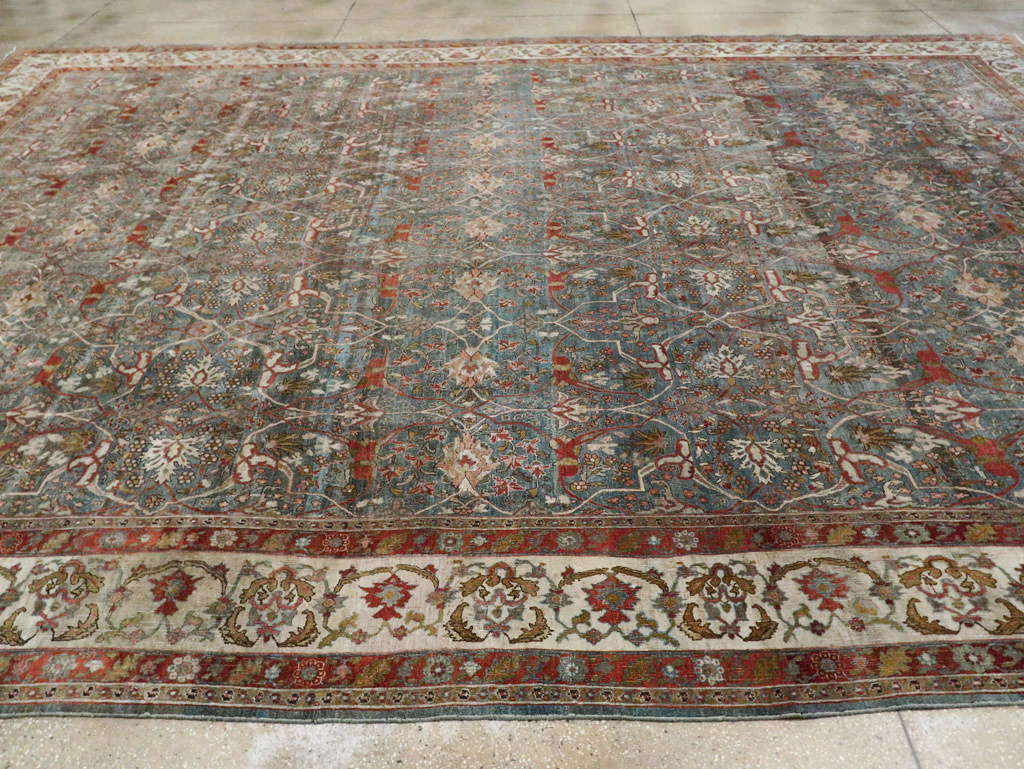 Antique Persian Bidjar Large Carpet, No.29051 - Staging