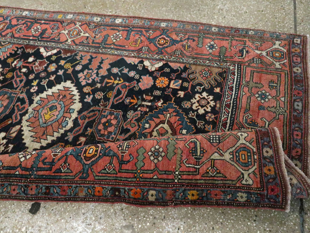 Antique Persian Bidjar Runner, No.29062 - Staging