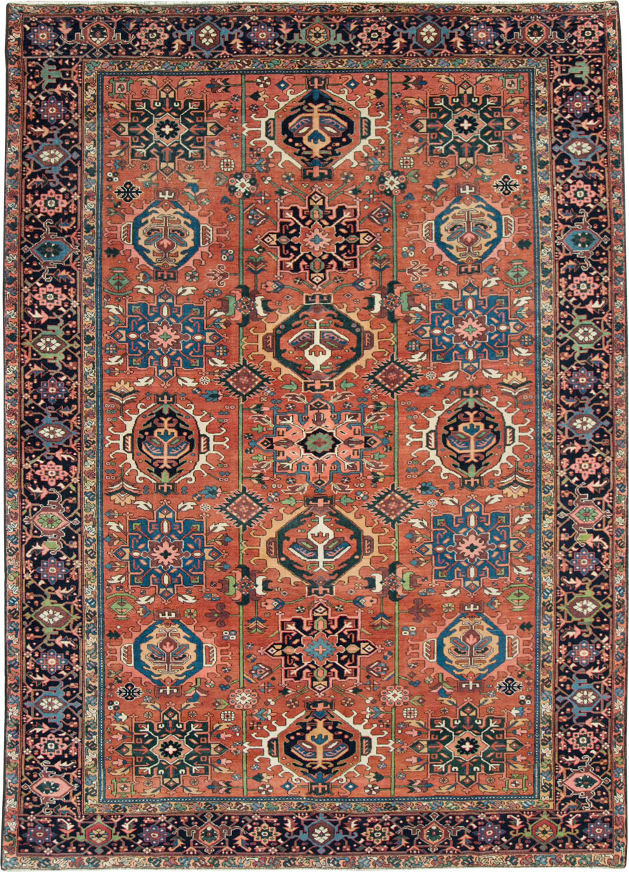 Vintage Persian Karajeh Rug, No.29065 - Staging