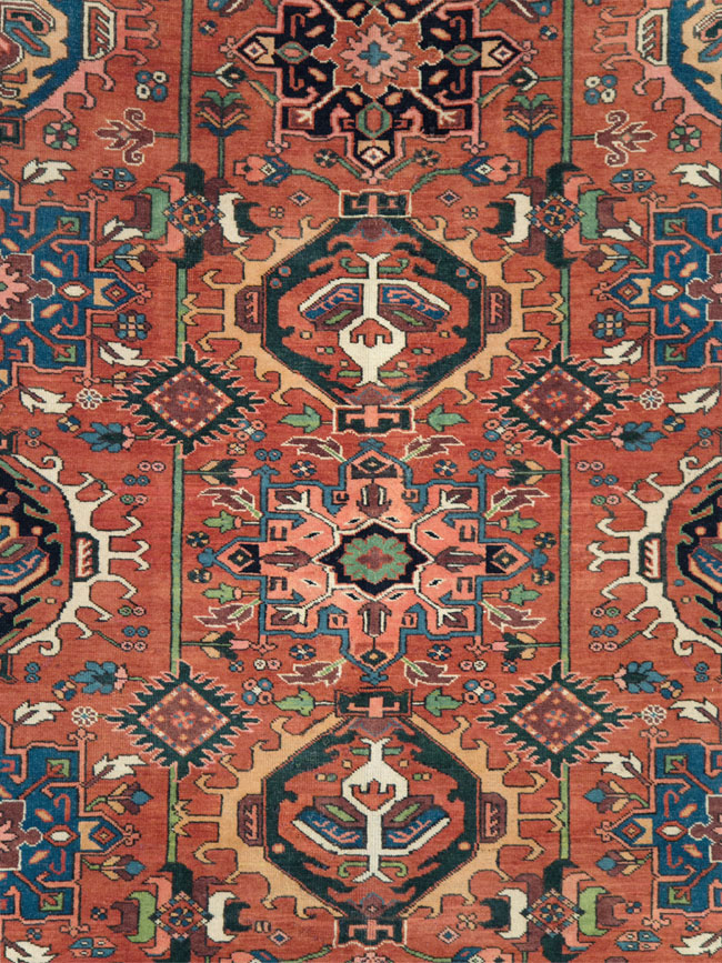 Vintage Persian Karajeh Rug, No.29065 - Staging
