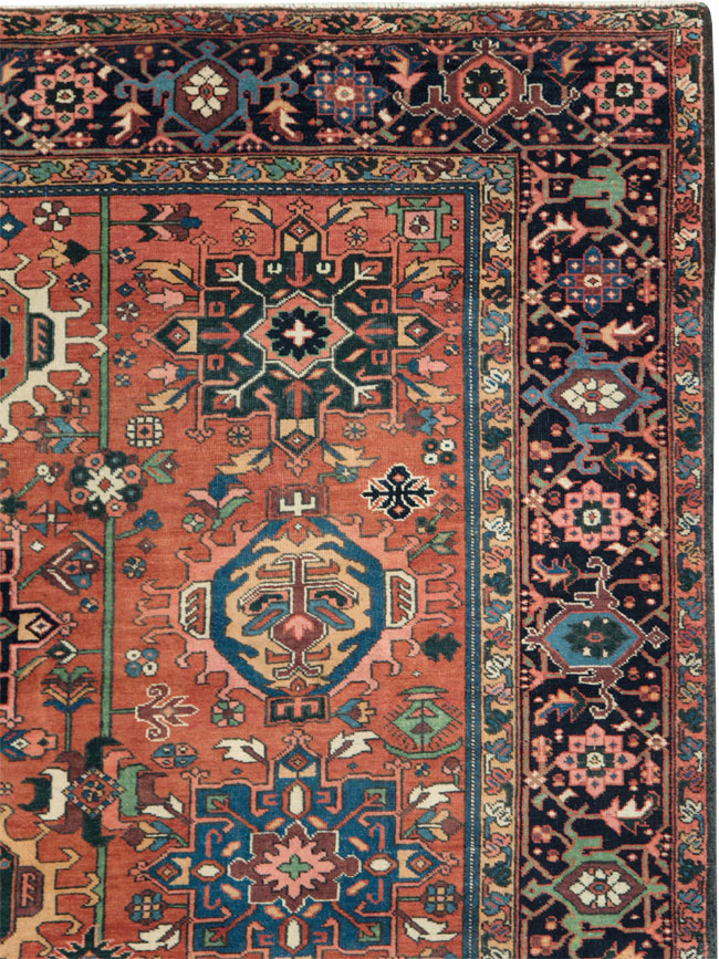 Vintage Persian Karajeh Rug, No.29065 - Staging