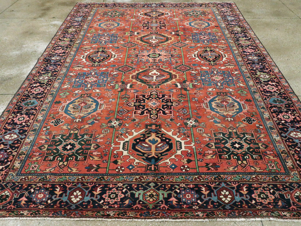 Vintage Persian Karajeh Rug, No.29065 - Staging