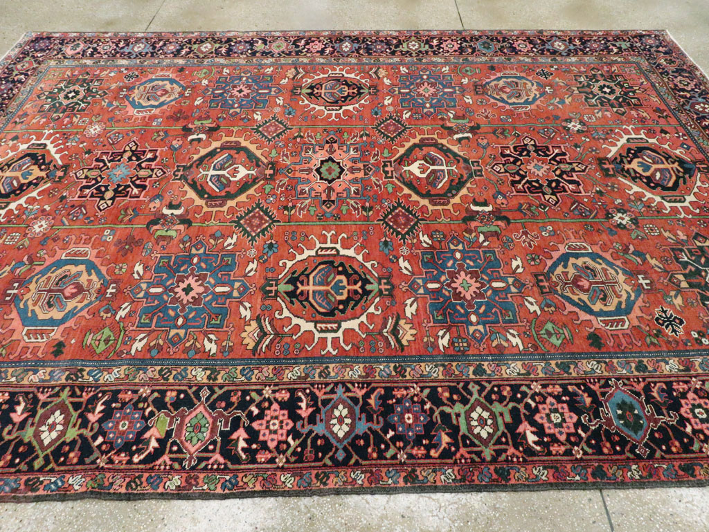 Vintage Persian Karajeh Rug, No.29065 - Staging