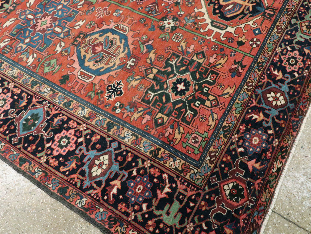 Vintage Persian Karajeh Rug, No.29065 - Staging