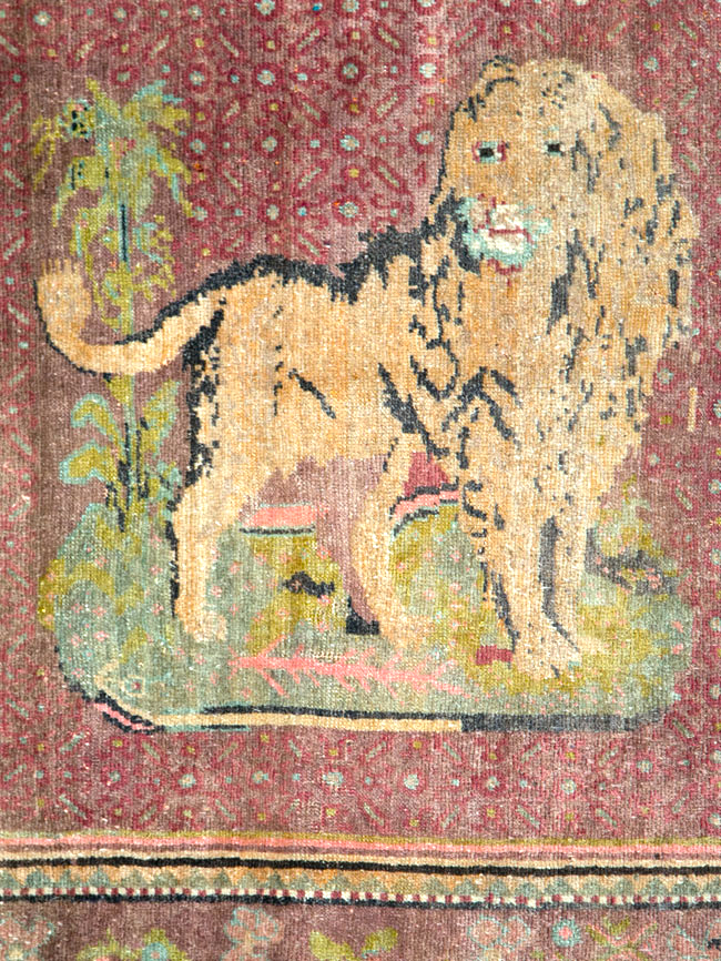 Vintage Pictorial Anatolian Rug, No.29066 - Staging