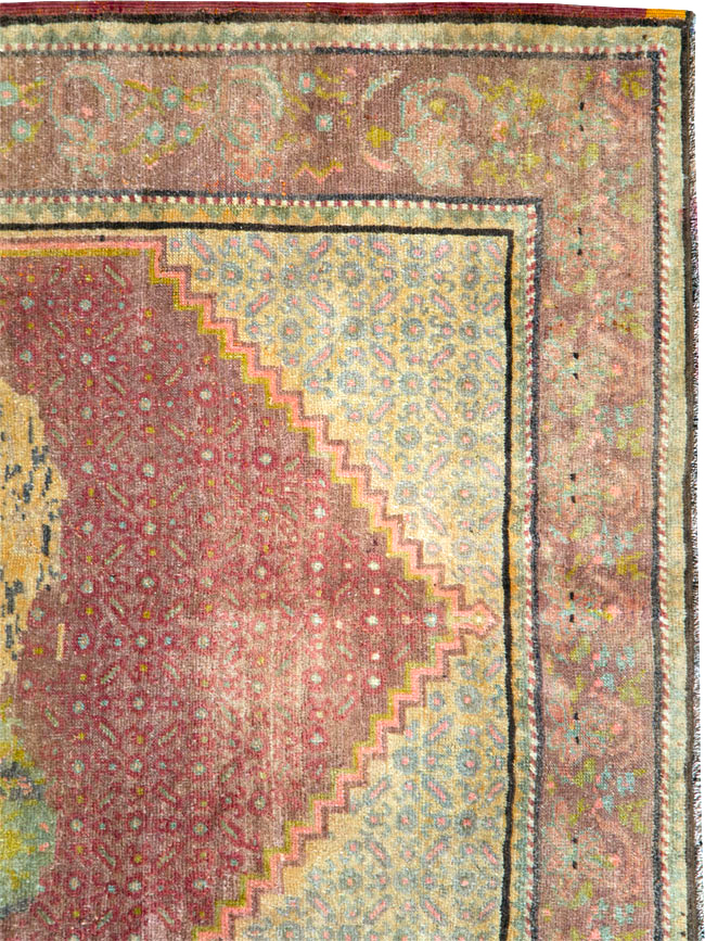 Vintage Pictorial Anatolian Rug, No.29066 - Staging