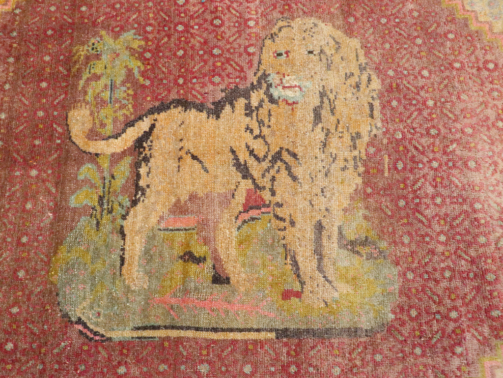 Vintage Pictorial Anatolian Rug, No.29066 - Staging