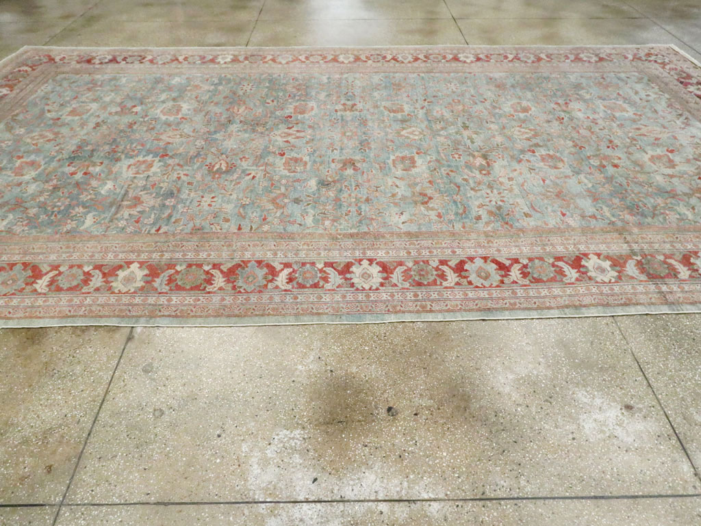 Antique Persian Mahal Carpet, No.29067 - Staging