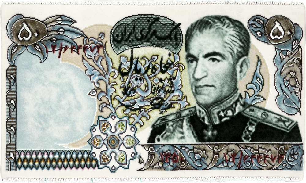 Modern Persian Tabriz Pictorial Rug, No.29068 - Staging