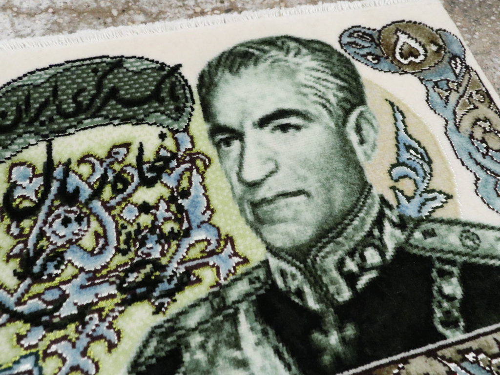 Modern Persian Tabriz Pictorial Rug, No.29068 - Staging