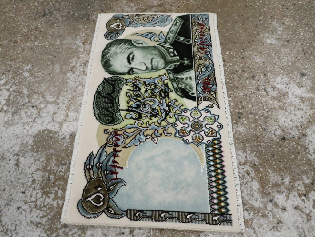 Modern Persian Tabriz Pictorial Rug, No.29068 - Staging