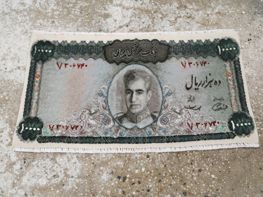 Pictorial Tabriz Rug, No.29072 - Staging