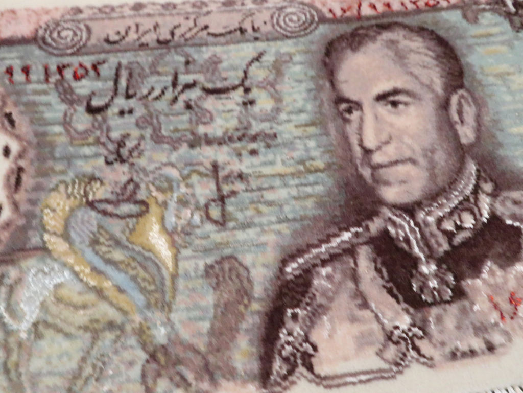 Persian Pictorial Tabriz Rug, No.29073 - Staging