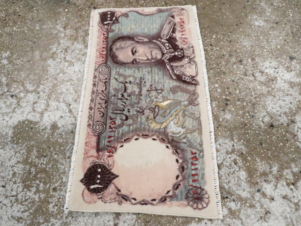 Persian Pictorial Tabriz Rug, No.29073 - Staging