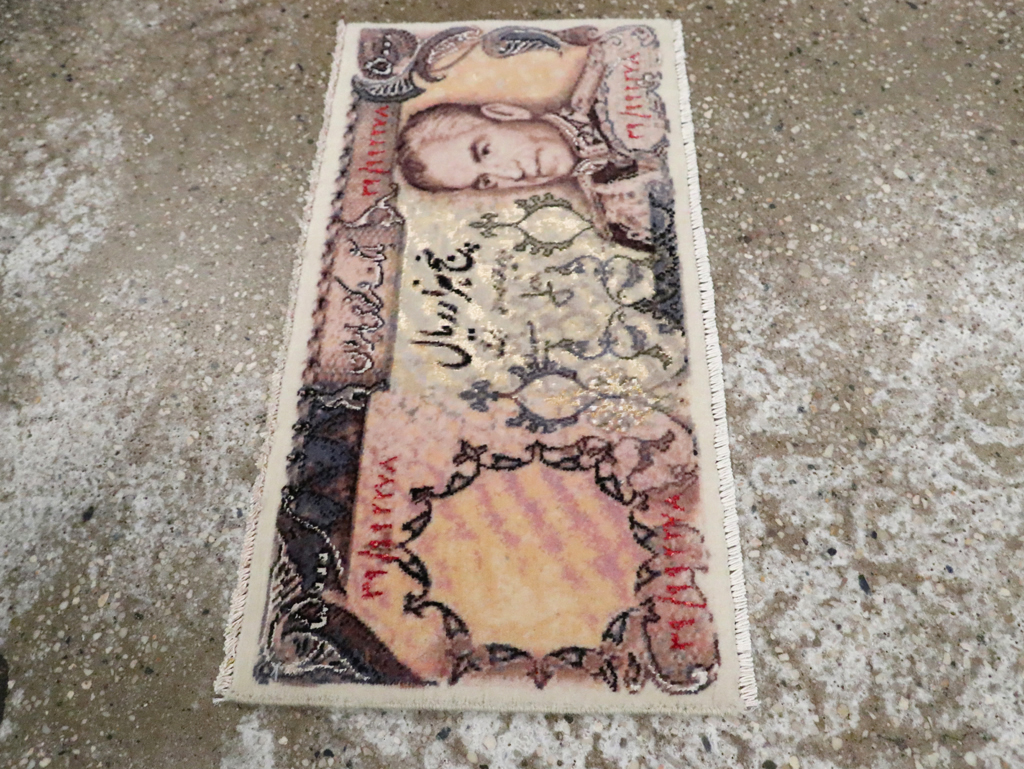 Persian Pictorial Tabriz Rug, No.29075 - Staging