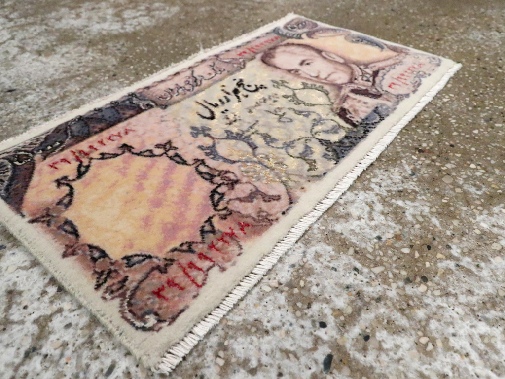 Persian Pictorial Tabriz Rug, No.29075 - Staging