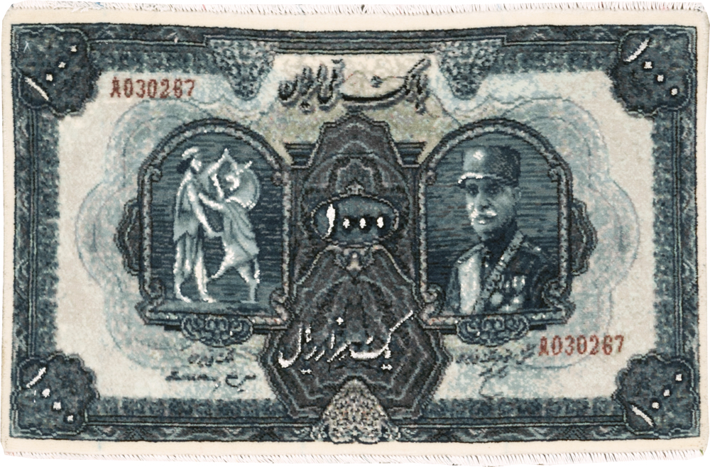 Modern Persian Tabriz Pictorial Rug, No.29078 - Staging