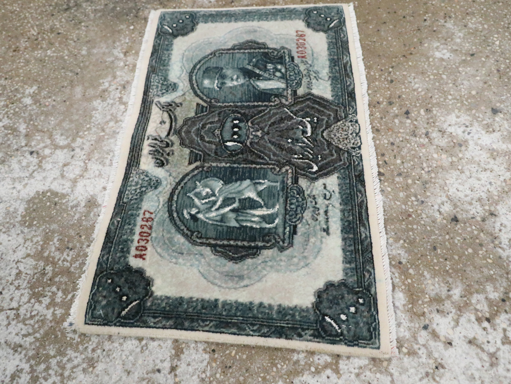 Modern Persian Tabriz Pictorial Rug, No.29078 - Staging