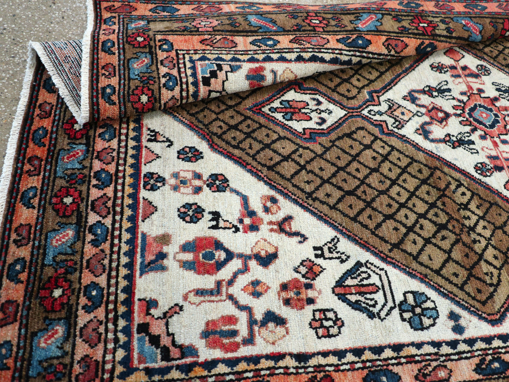 Vintage Persian Hamadan Gallery Rug, No.29086 - Staging
