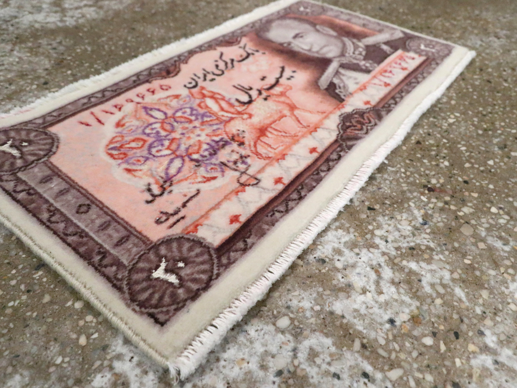 Persian Pictorial Tabriz Rug, No.29088 - Staging