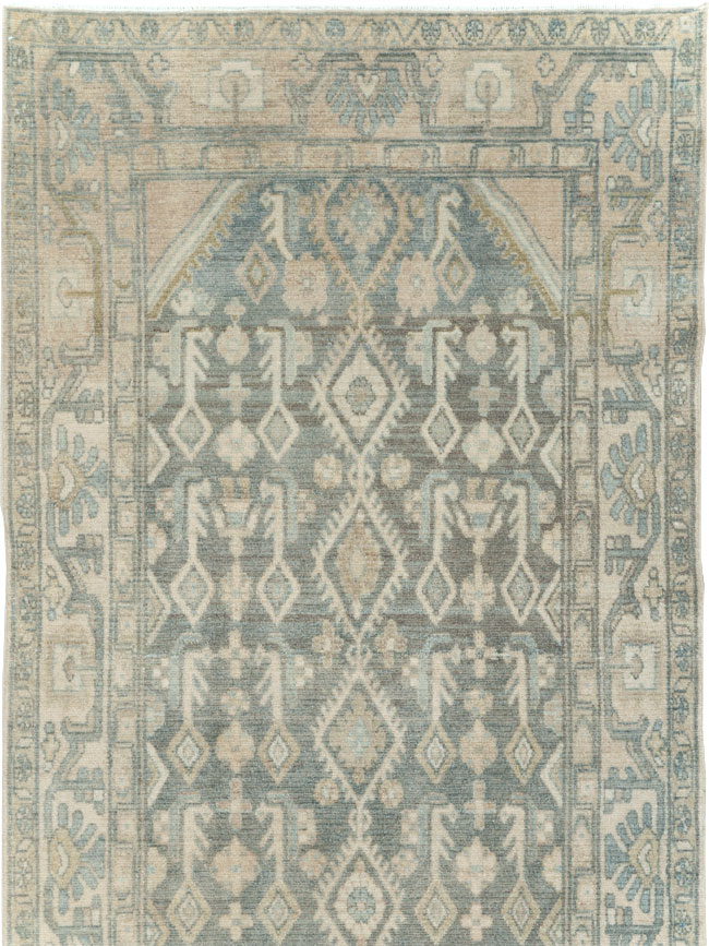 Vintage Persian Malayer Long Runner, No.29093 - Staging