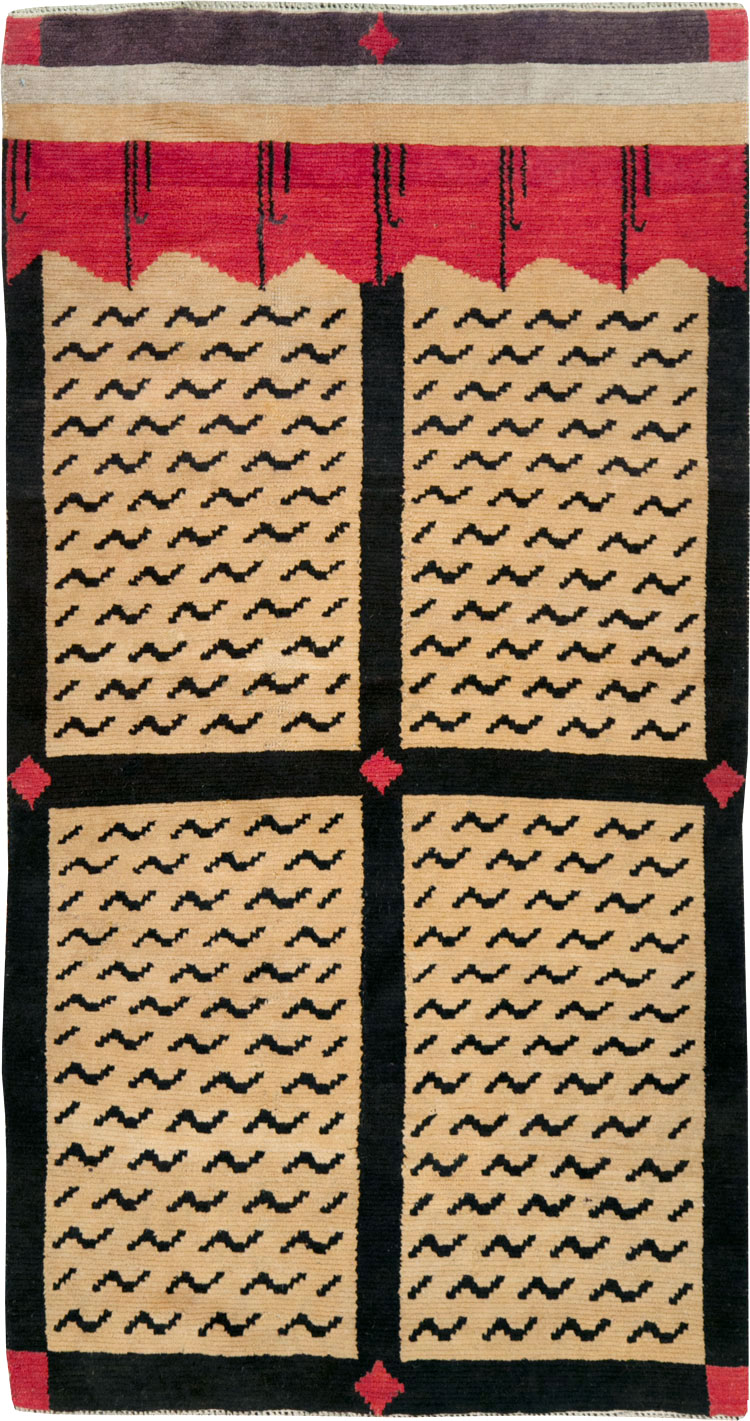 Vintage Tibetan Throw Rug, No.29106 - Staging