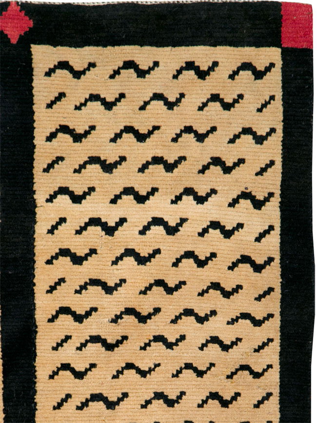 Vintage Tibetan Throw Rug, No.29106 - Staging