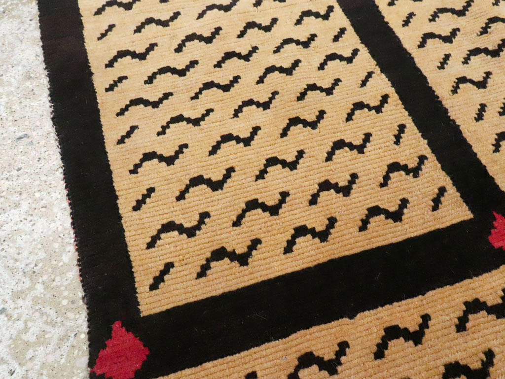 Vintage Tibetan Throw Rug, No.29106 - Staging