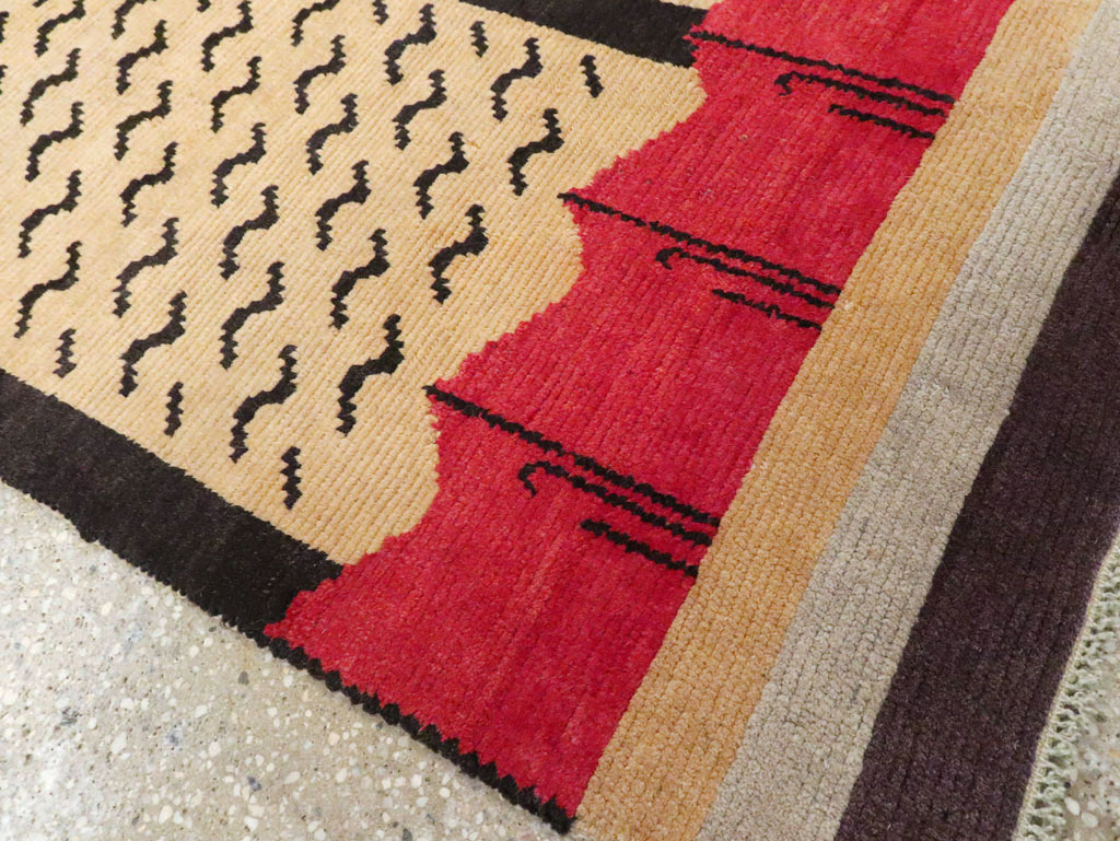 Vintage Tibetan Throw Rug, No.29106 - Staging