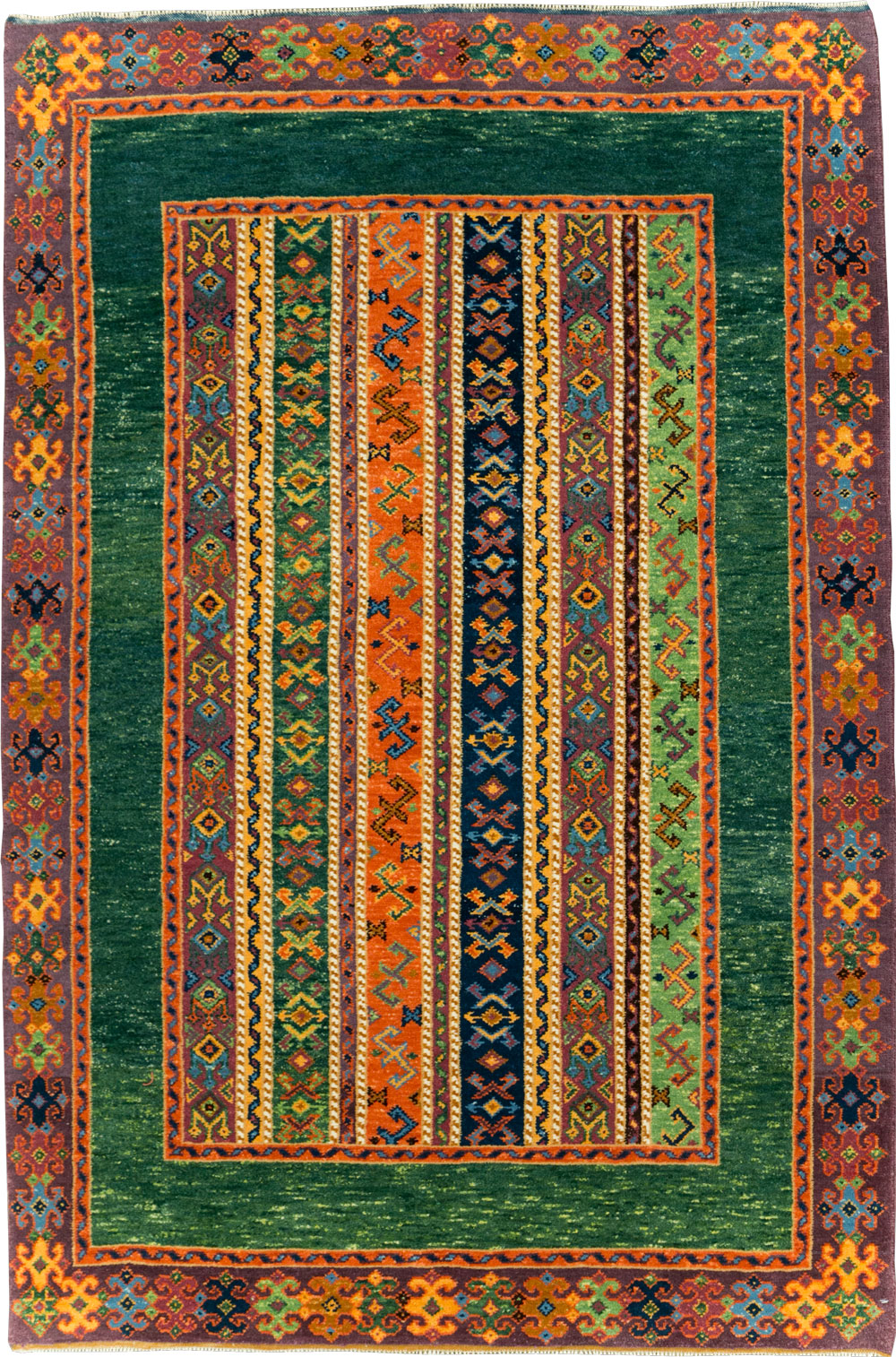Vintage Turkish Anatolian Accent Rug, No.29107 - Staging