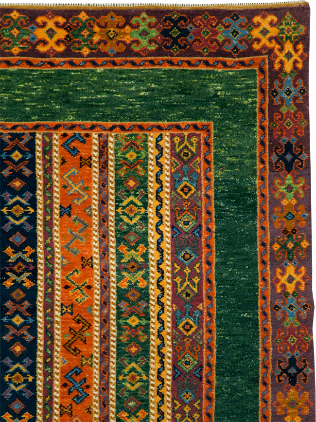 Vintage Turkish Anatolian Accent Rug, No.29107 - Staging