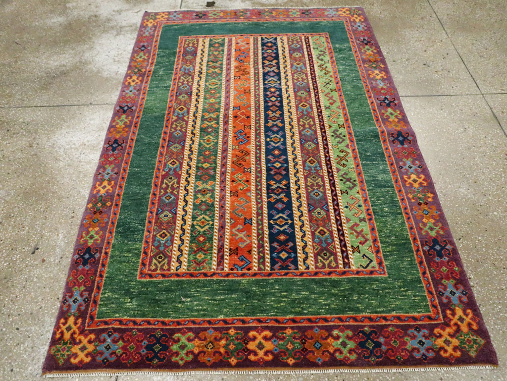 Vintage Turkish Anatolian Accent Rug, No.29107 - Staging
