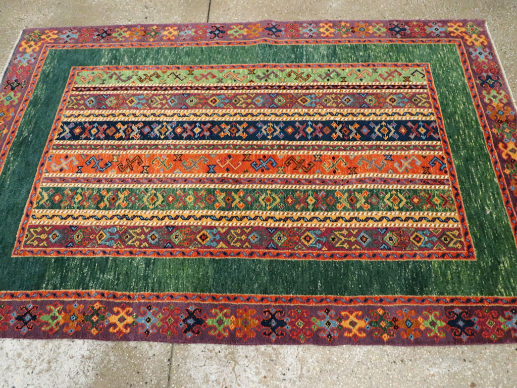 Vintage Turkish Anatolian Accent Rug, No.29107 - Staging