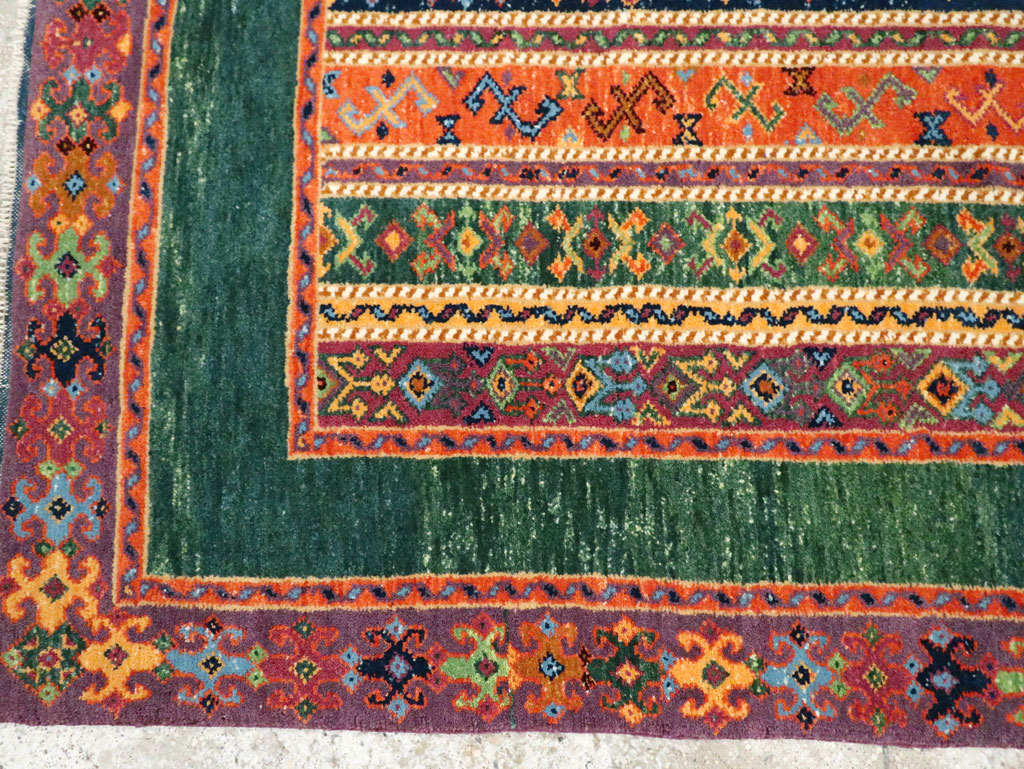 Vintage Turkish Anatolian Accent Rug, No.29107 - Staging