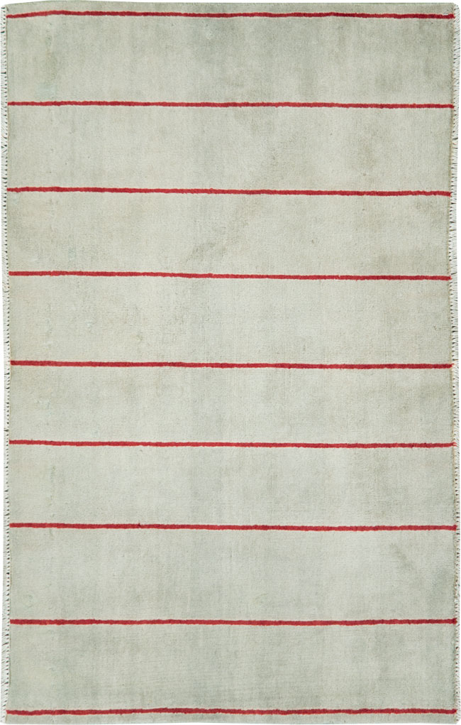 Vintage Persian Deco Tabriz Rug, No.29108 - Staging